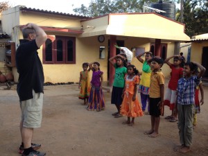 Playing 'Neil says' - try to copy him and not get caught out